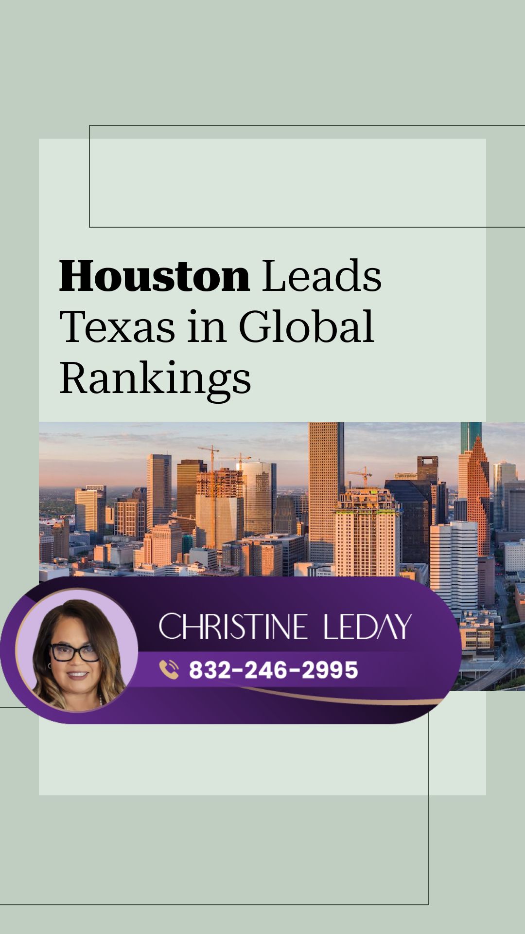 Houston Named Top Texas City, Ranks 40th Globally